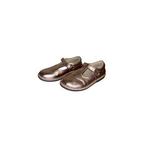 Mini Boden Rose Gold Leather Mary Janes - Girl’s Size 34